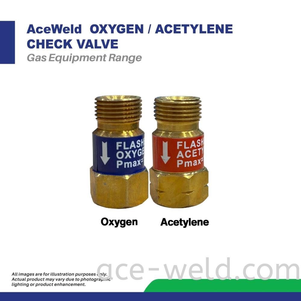 ACEWELD CHECK VALVE OXYGEN & ACETYLENE