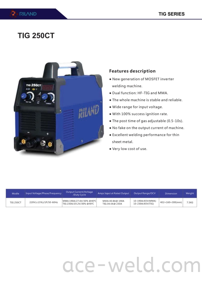 RILAND TIG250CT