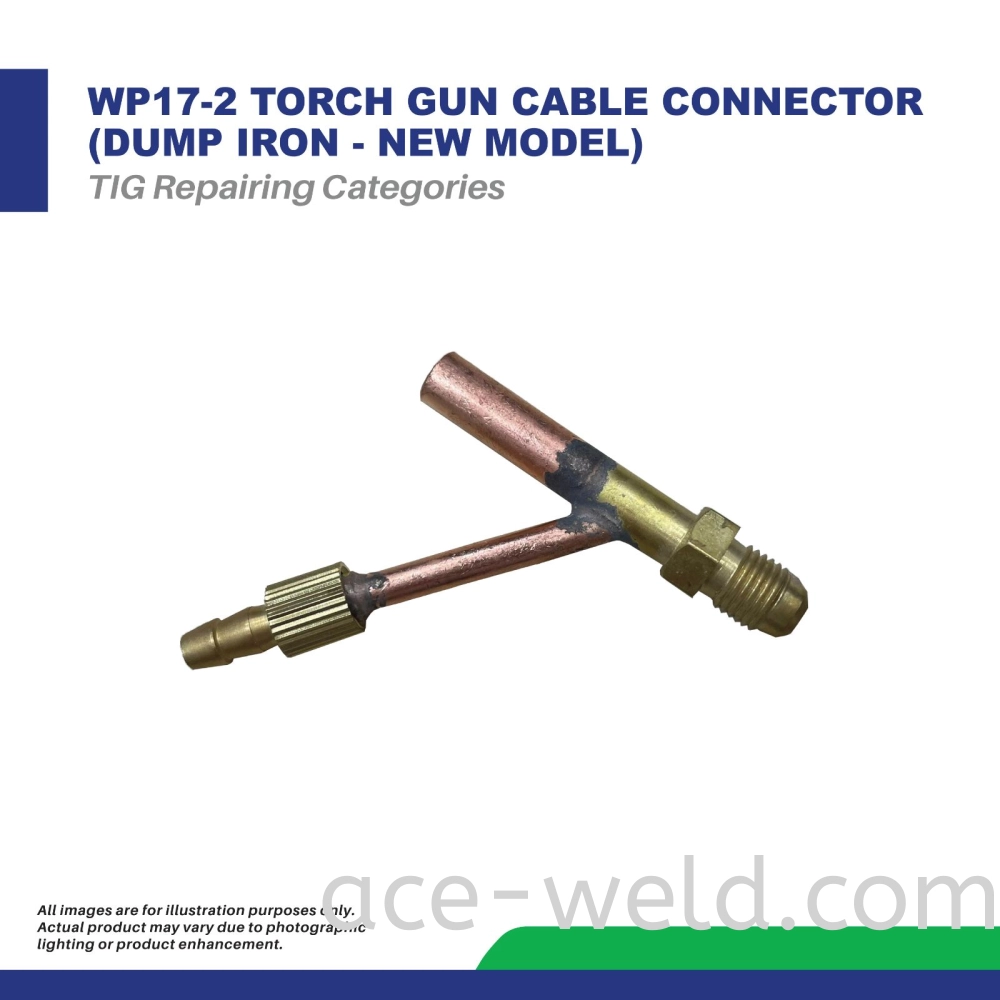 WP17-2 TORCH GUN CABLE CONNECTOR (DUMP IRON - NEW MODEL)
