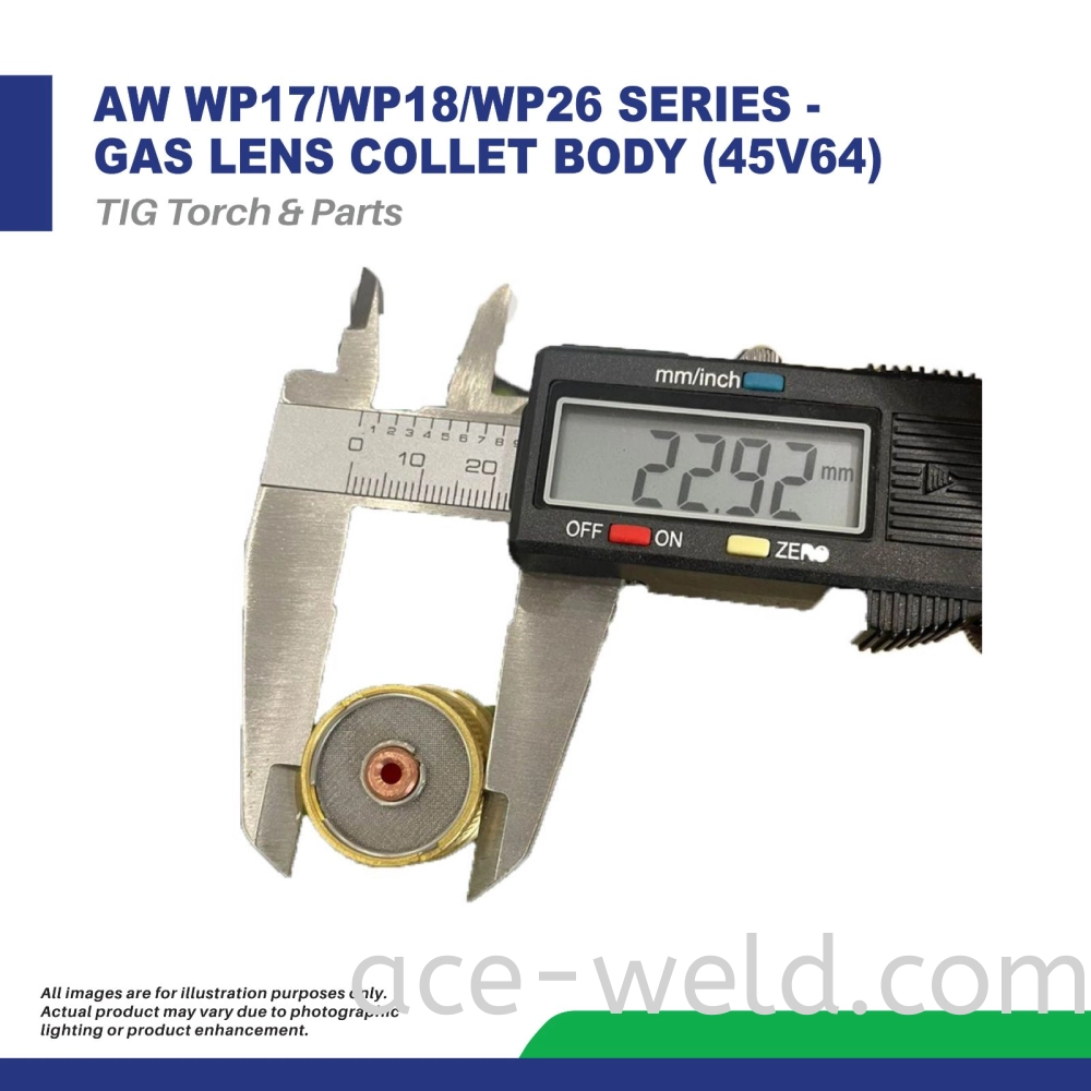 AW WP17/WP18/WP26 SERIES -  GAS LENS COLLET BODY (45V64)