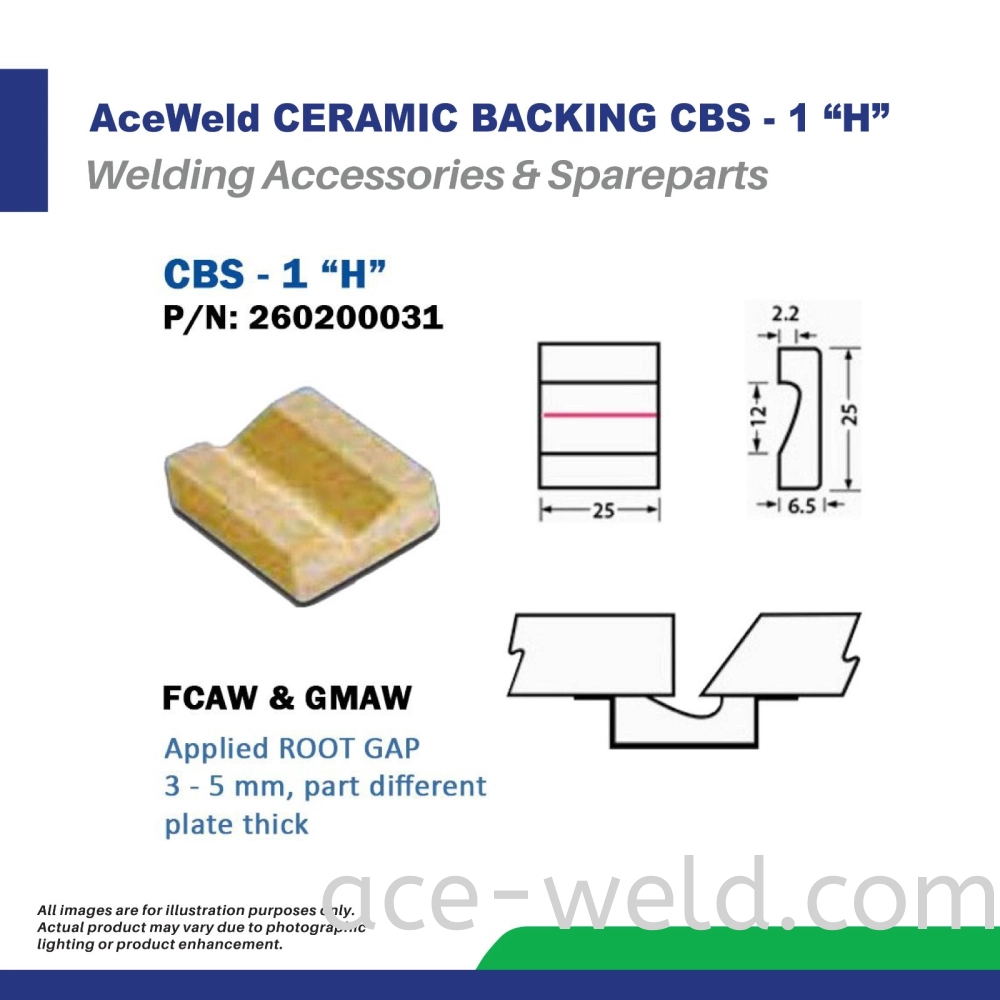 ACEWELD CERAMIC BAKING CBS - 1 "H"