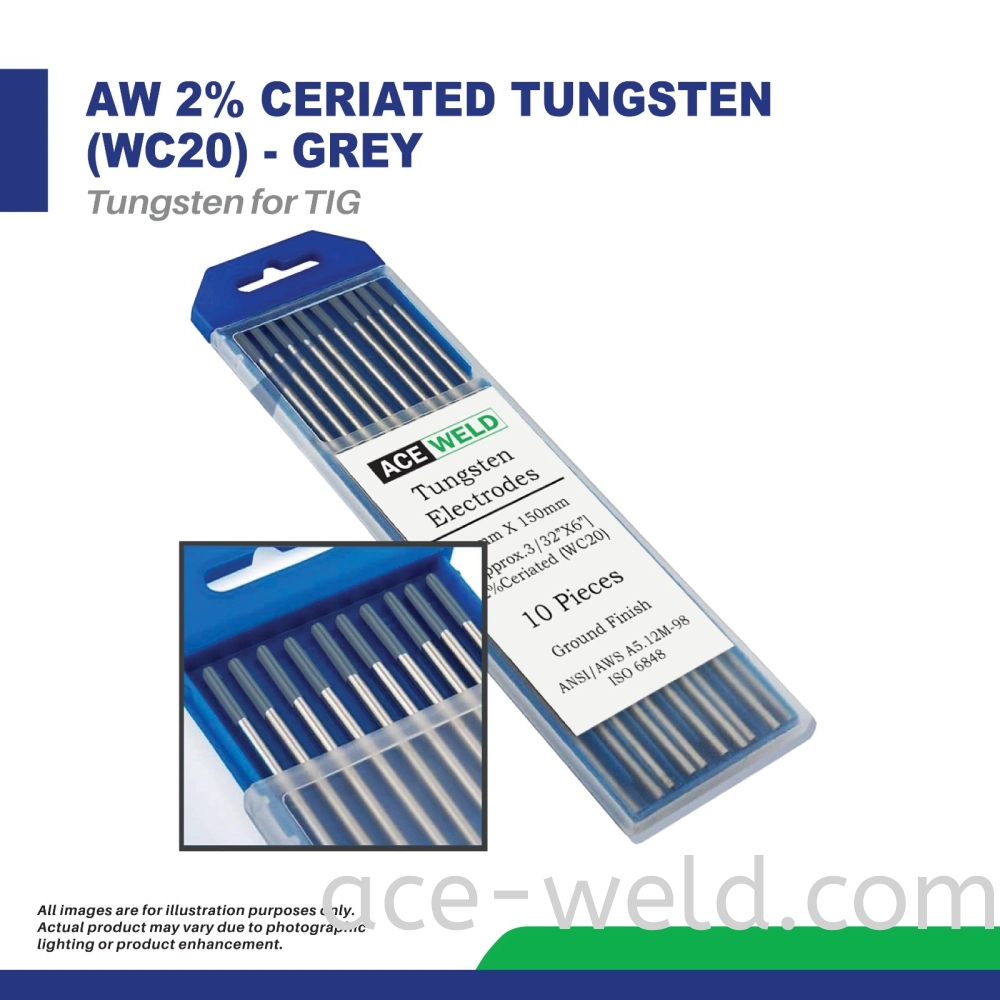 AW 2% CERIATED TUNGSTEN (WC20) - GREY