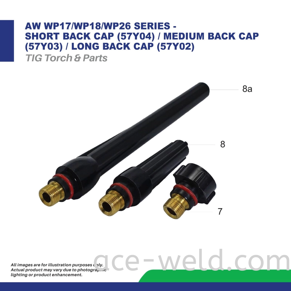 AW WP17/WP18/WP26 SERIES - ​​​​​​​SHORT BACK CAP  (57Y04) / MEDIUM BACK CAP (57Y03) / LONG BACK CAP (57Y02)