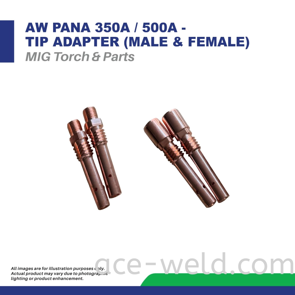 AW PANA 350A/500A - TIP ADAPTER (MALE & FEMALE)