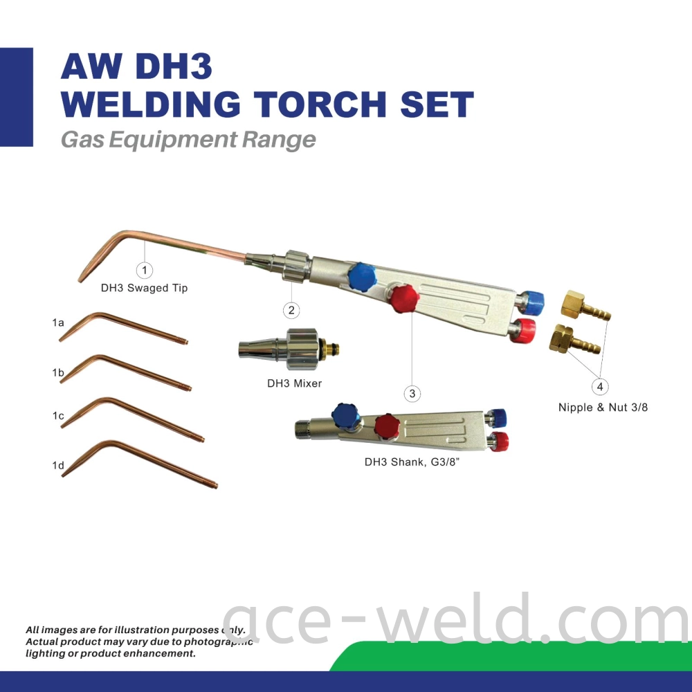 AW DH3 WELDING TORCH SET