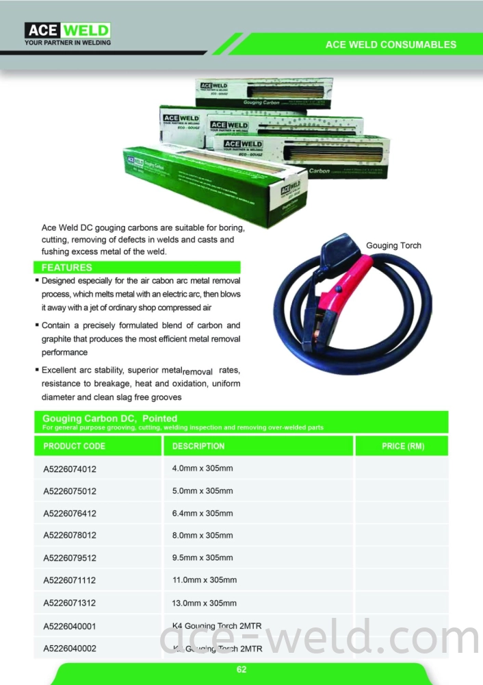 Ace Weld Gouging Rod