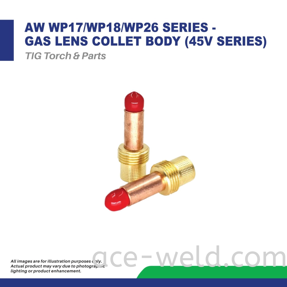 AW WP17/WP18/WP26 SERIES -  GAS LENS COLLET BODY (45V SERIES)