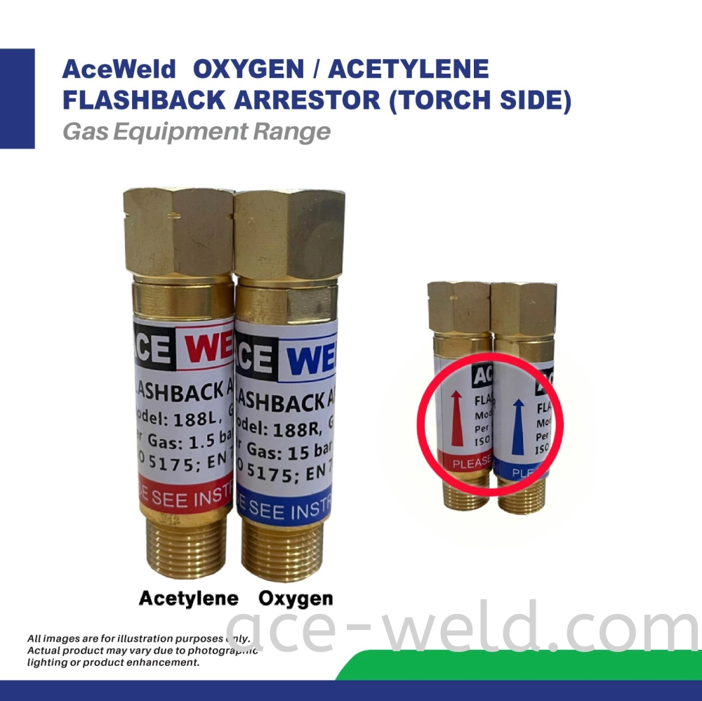 ACEWELD FLASHBACK ARRESTOR (TORCH SIDE)