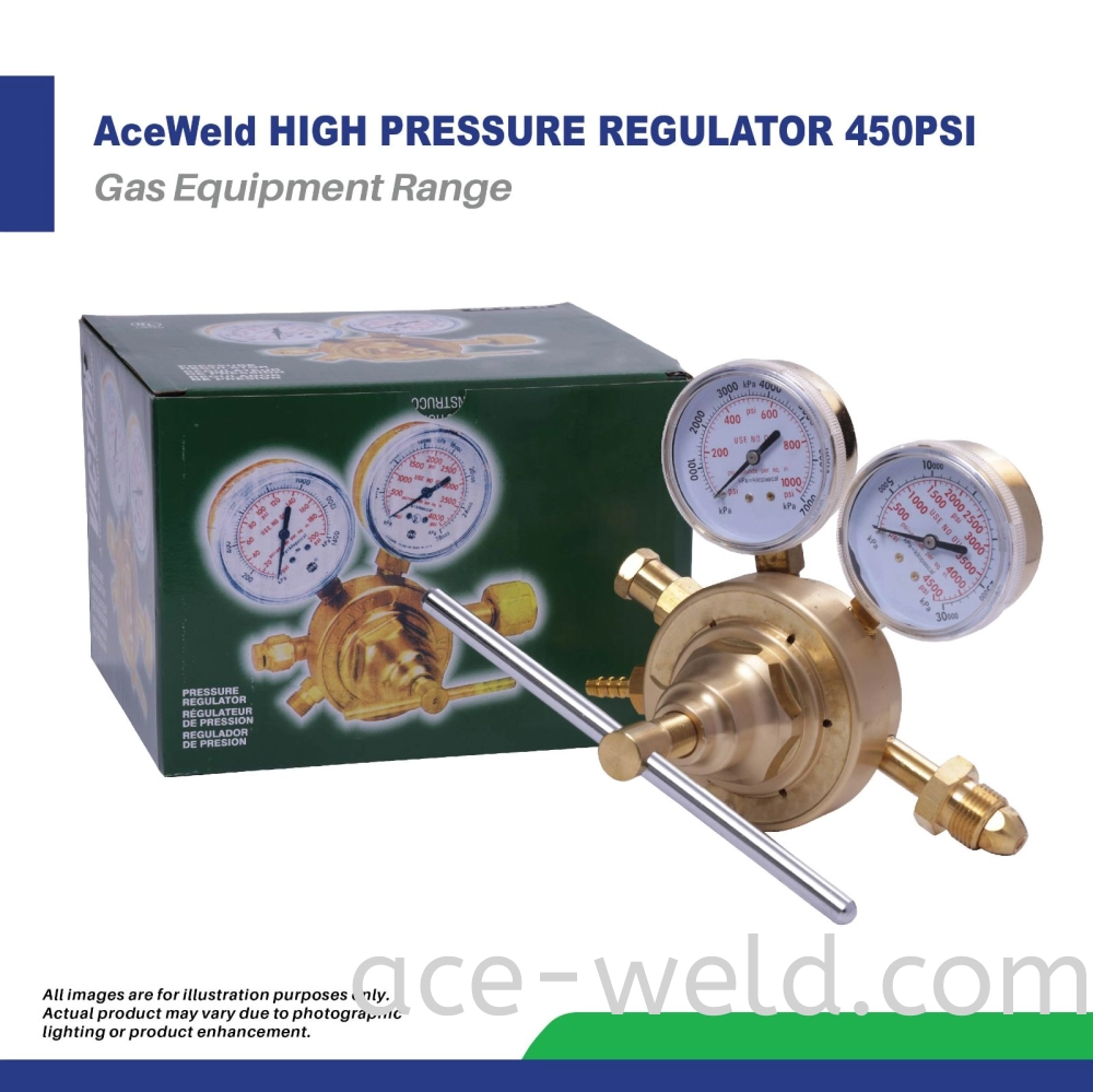 ACEWELD HIGH PRESSURE REGULATOR 450PSI