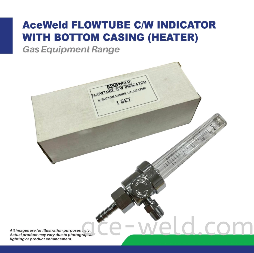 ACEWELD FLOWTUBE C/W INDICATOR WITH BOTTOM CASING (HEATER)