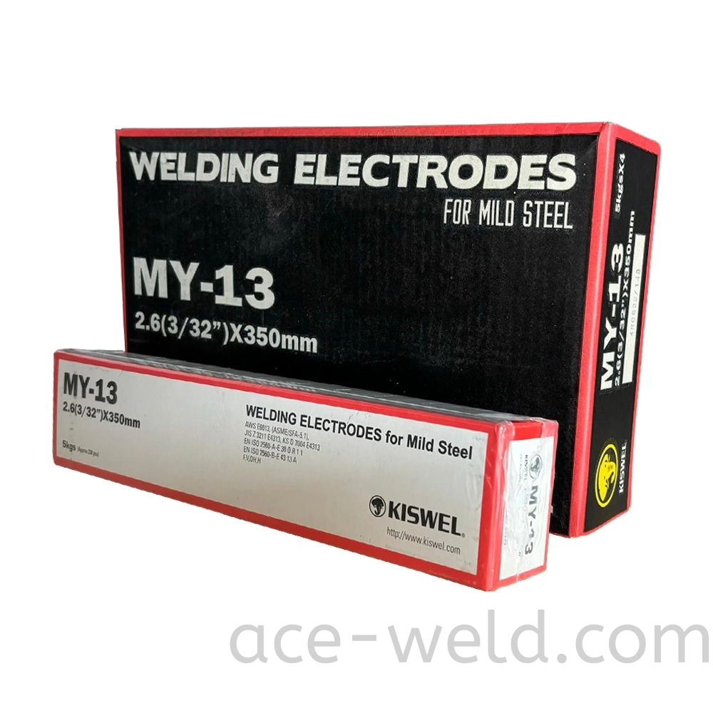KISWEL MY-13 (E6013) WELDING ELECTRODE, 2.6MM, 3.2MM,4.0MM - (5KGS)