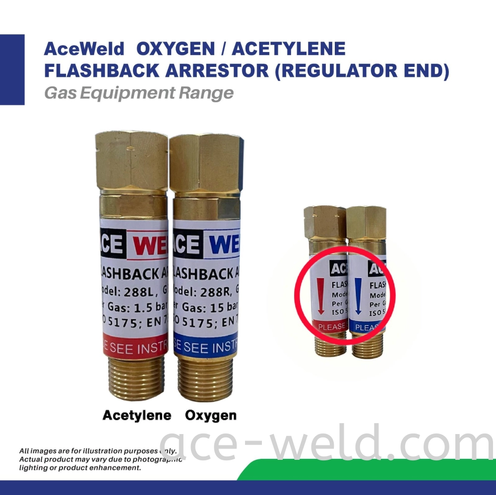 ACEWELD FLASHBACK ARRESTOR (REGULATOR END)